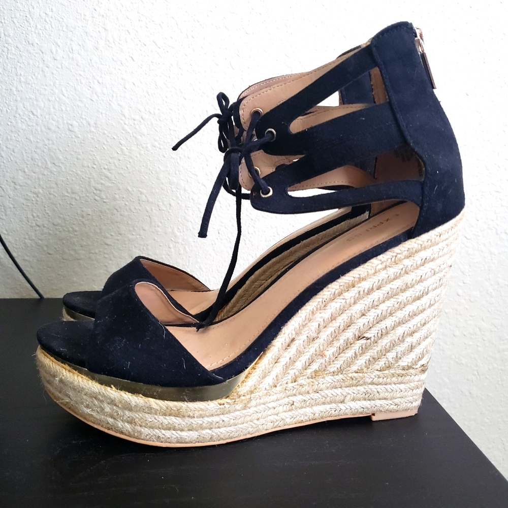 Espadrille wedge heels